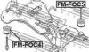 FORD 1327662 Mounting, axle beam